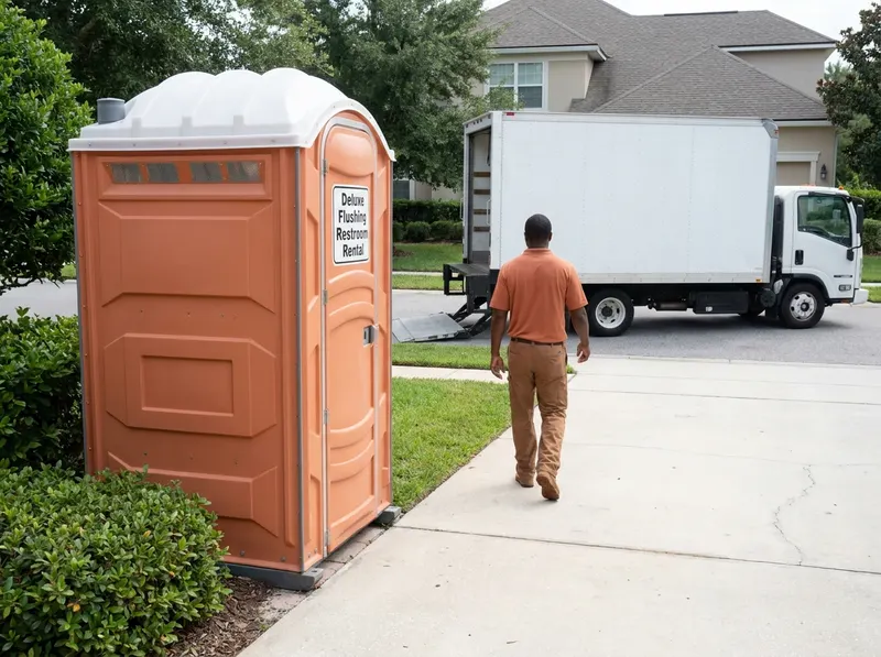 Deluxe Flushing Restroom Rental in Jacksonville, FL