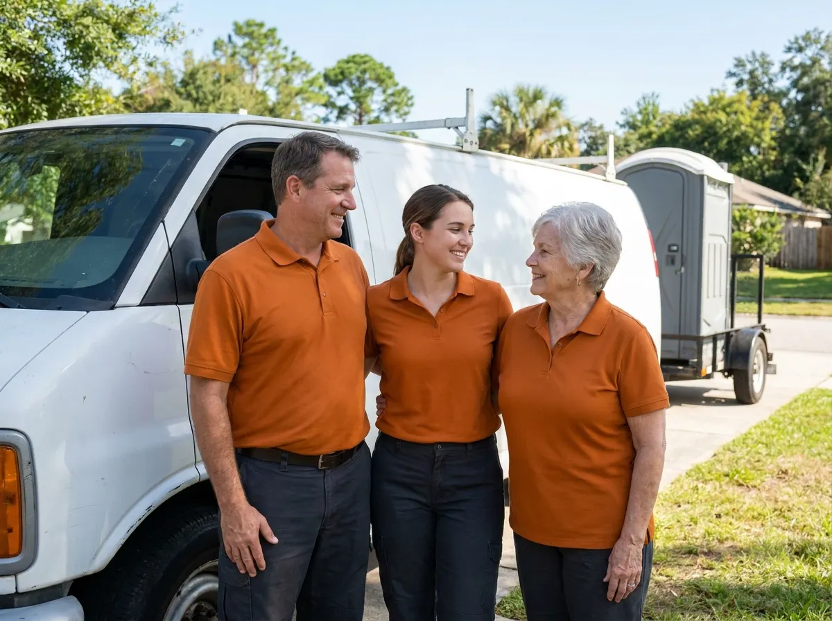 Pro Portable Toilet Supplier portable toilet supplier team in Jacksonville, FL